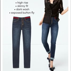 Cabi Button Fly Skinny